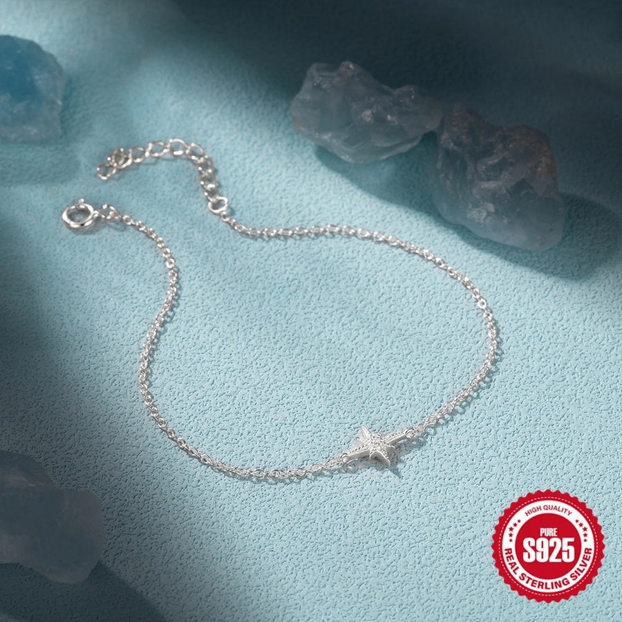 925 Sterling Silver Bracelets Simple Style