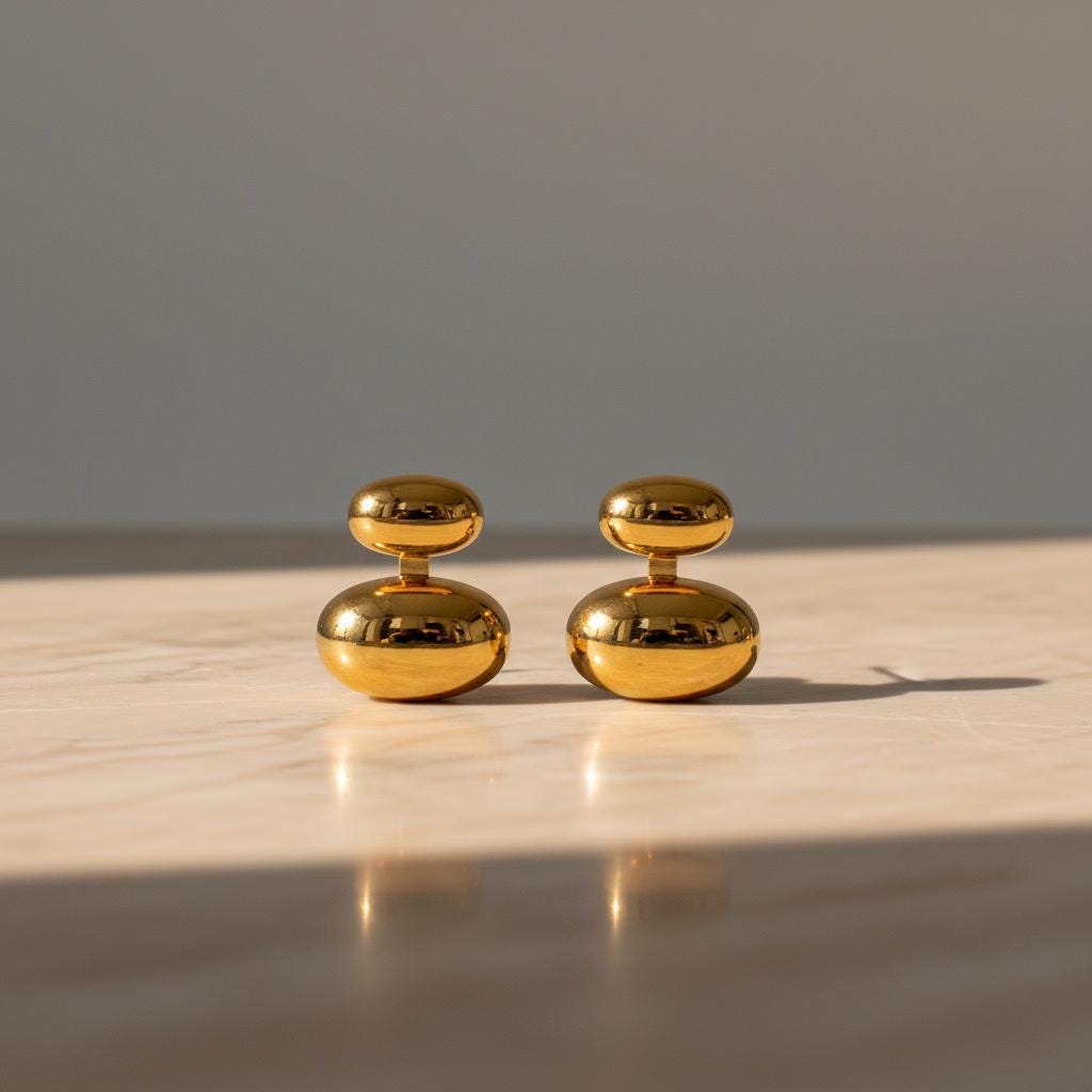 Geometric Stud Earrings: Hypoallergenic Stainless Steel Earrings