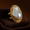 Baroque Pearl Statement Ring | 18K Gold Plated