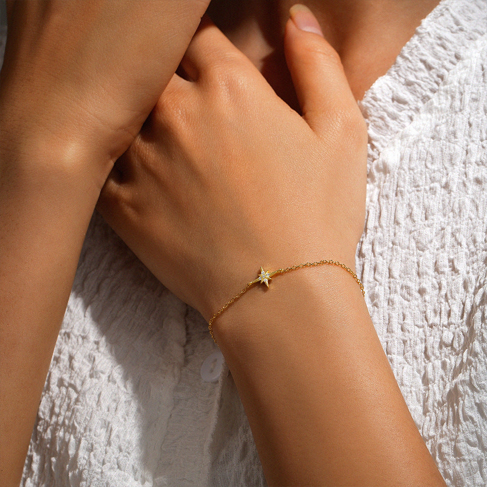 925 Sterling Silver Bracelets Simple Style