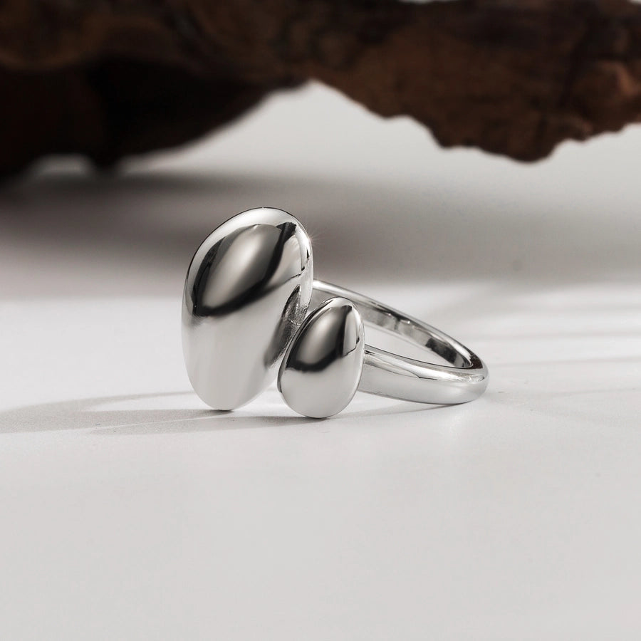Jewelry IG Style Exaggerated Simple Style Solid Color 304 Stainless Steel 18K Gold Plated Open Rings